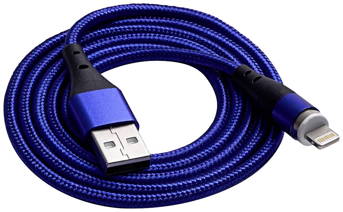 Akyga USB-Kabel USB-A Stecker, USB-C® Stecker 1.00 m Blau AK-USB-42