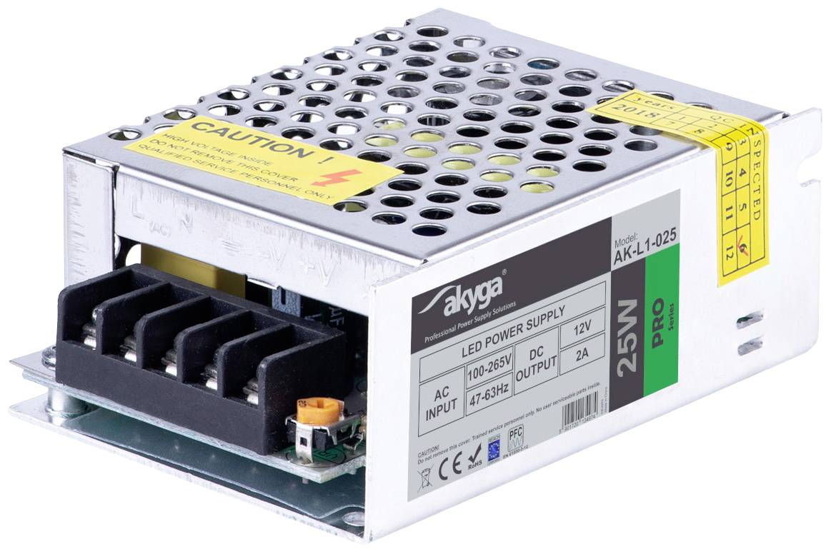 Akyga AK-L1-025 Industrienetzteil 14 V/DC 2 A 25 W
