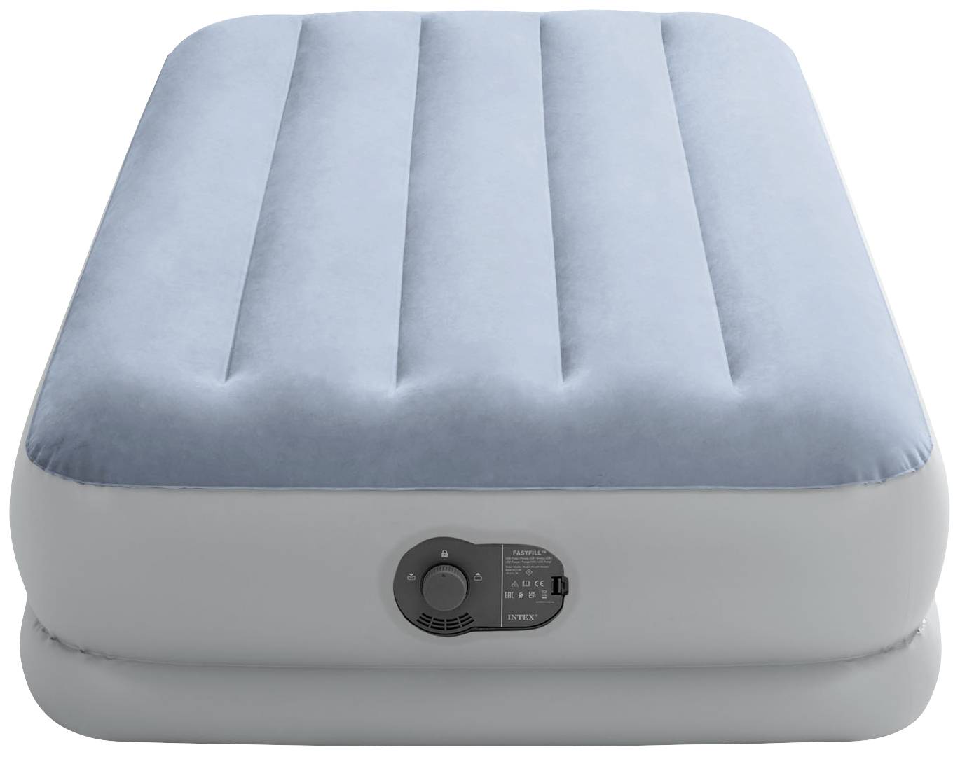 Intex 64157 TWIN DURA-BEAM COMFORT AIRBED Luftbett (L x B x H) 191 x 99 x 36cm Blau-Grau