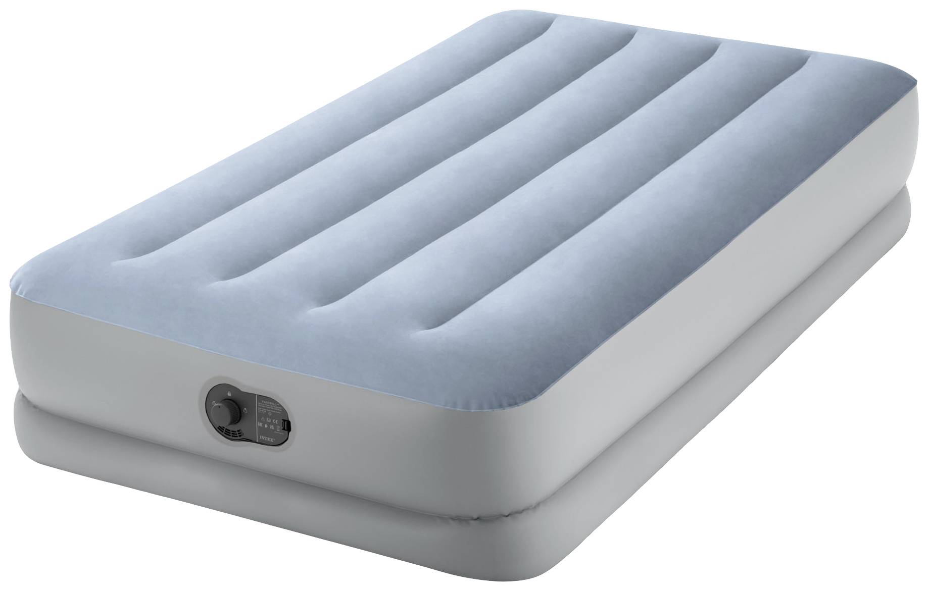 Intex 64157 TWIN DURA-BEAM COMFORT AIRBED Luftbett (L x B x H) 191 x 99 x 36cm Blau-Grau