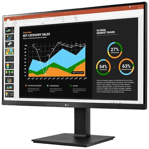 LG Electronics 27BQ75QB-B LCD-Monitor EEK F (A - G) 68.6 cm (27 Zoll) 2560 x 1440 Pixel 16:9 5 ms HDMI®, DisplayPort, USB-C®, USB-A (USB 3.2 Gen 1)
