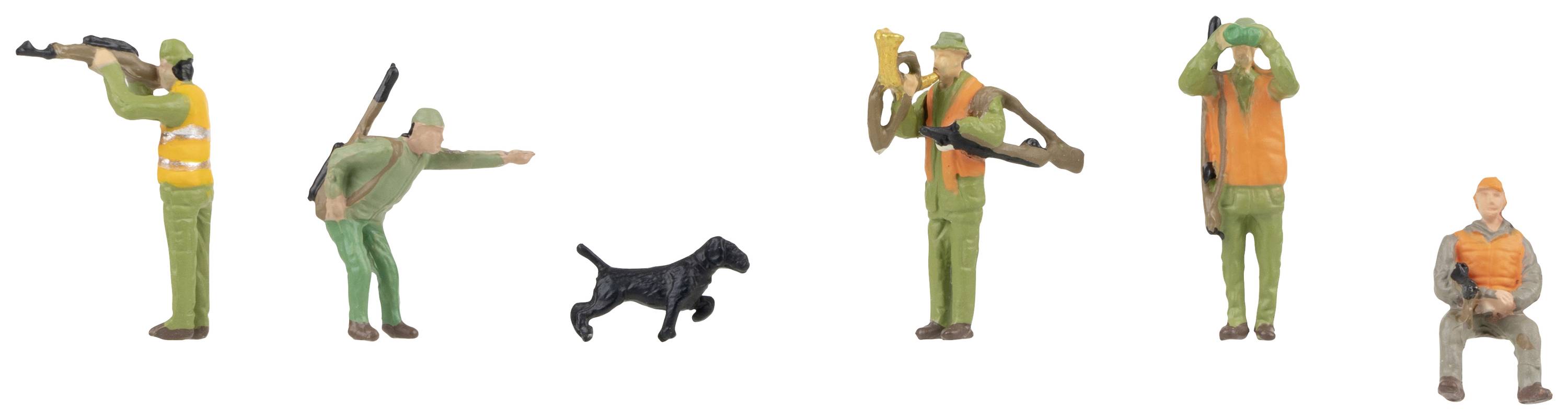 Faller H0 Jäger Bemalt, Stehend, Sitzend