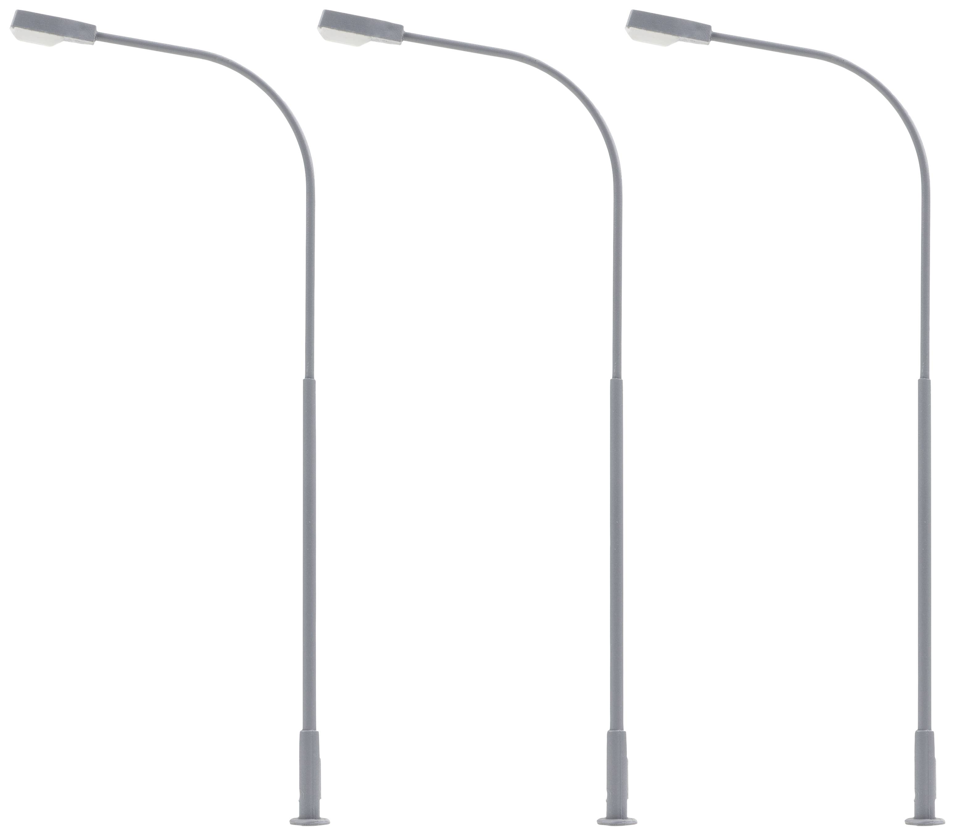 Faller H0 Peitschenleuchte einfach Fertigmodell 180119 3St.