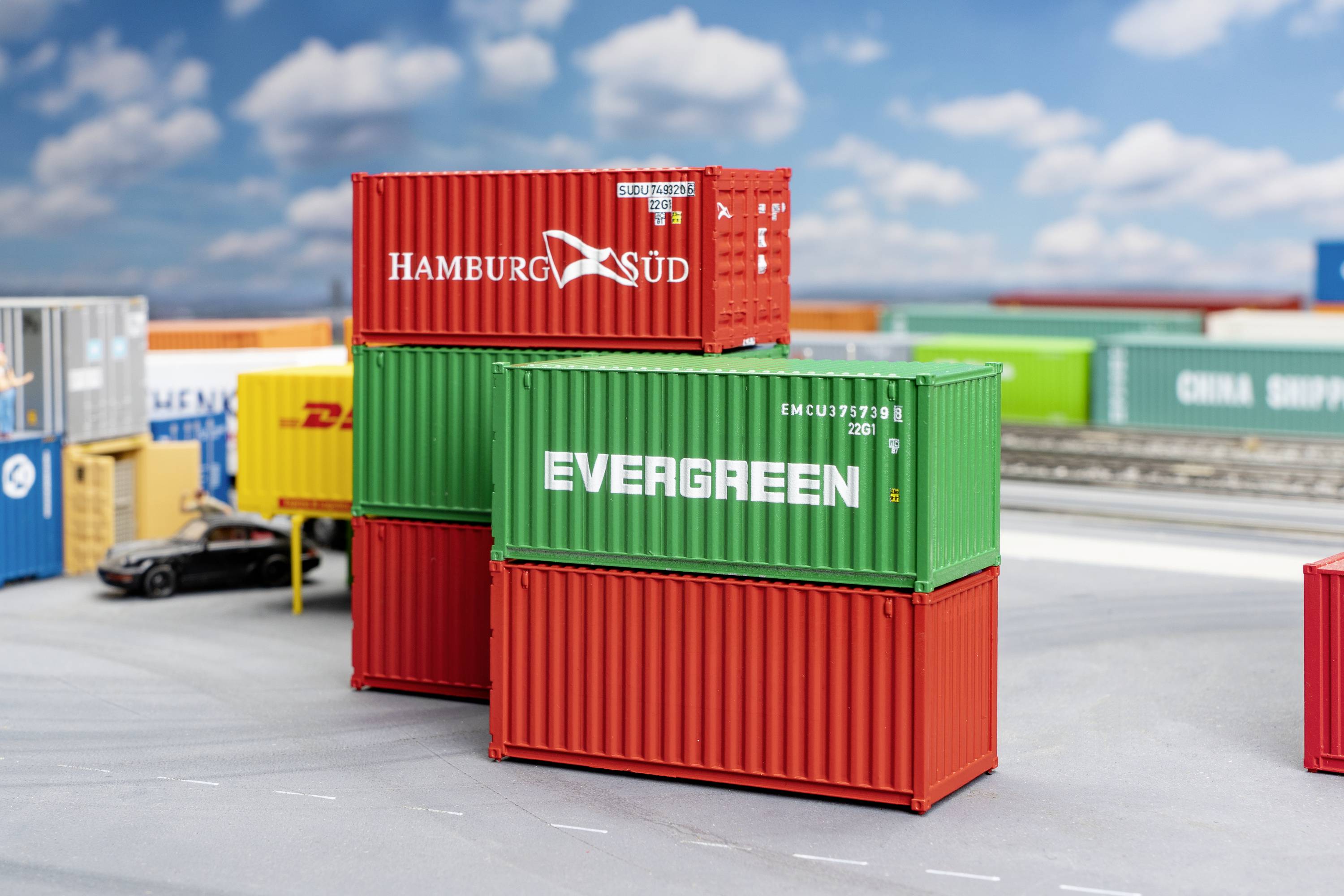 Faller 20' 182051 H0 Container 5 St.