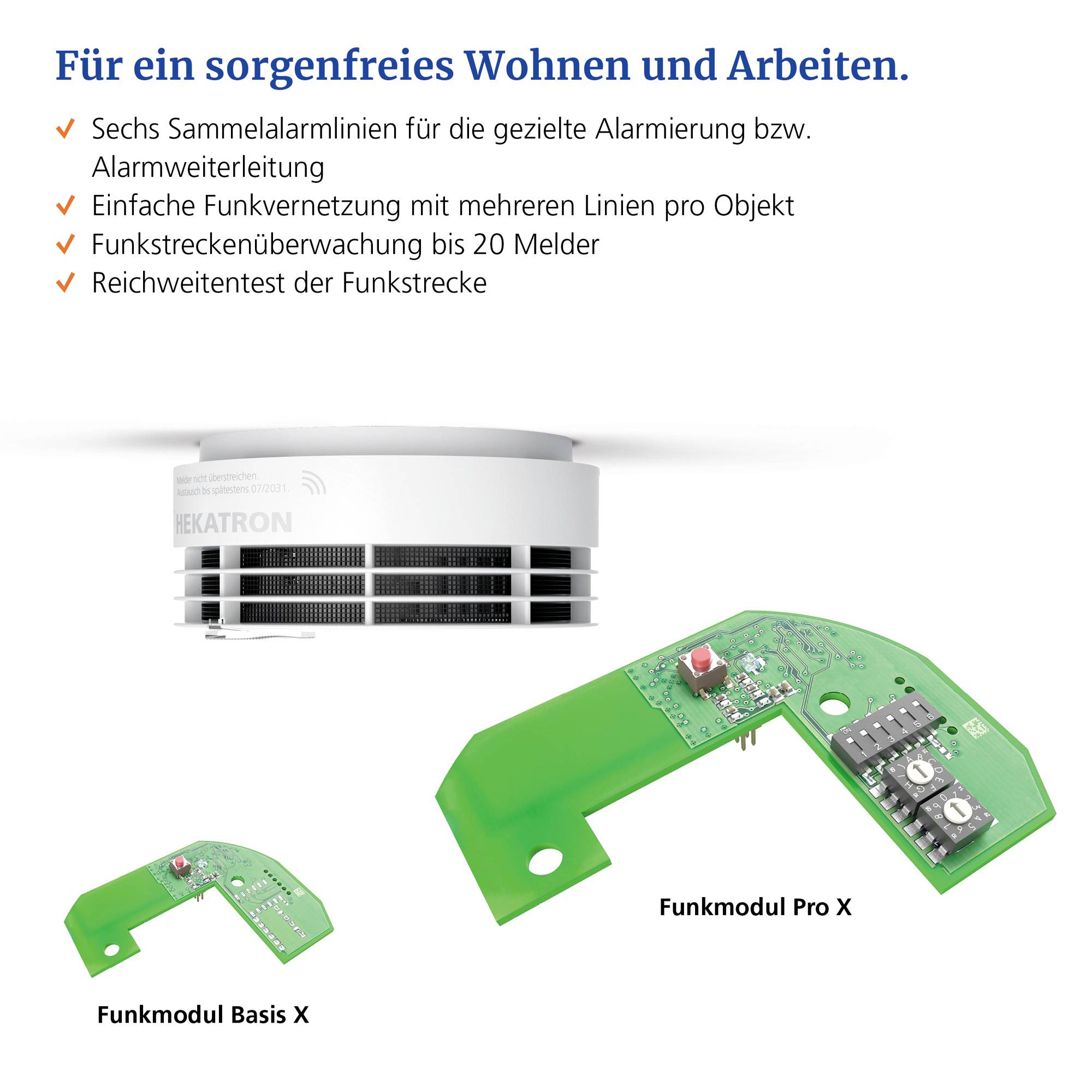 Hekatron FM.Pro X Funk-Modul (B x T) 60mm x 78mm