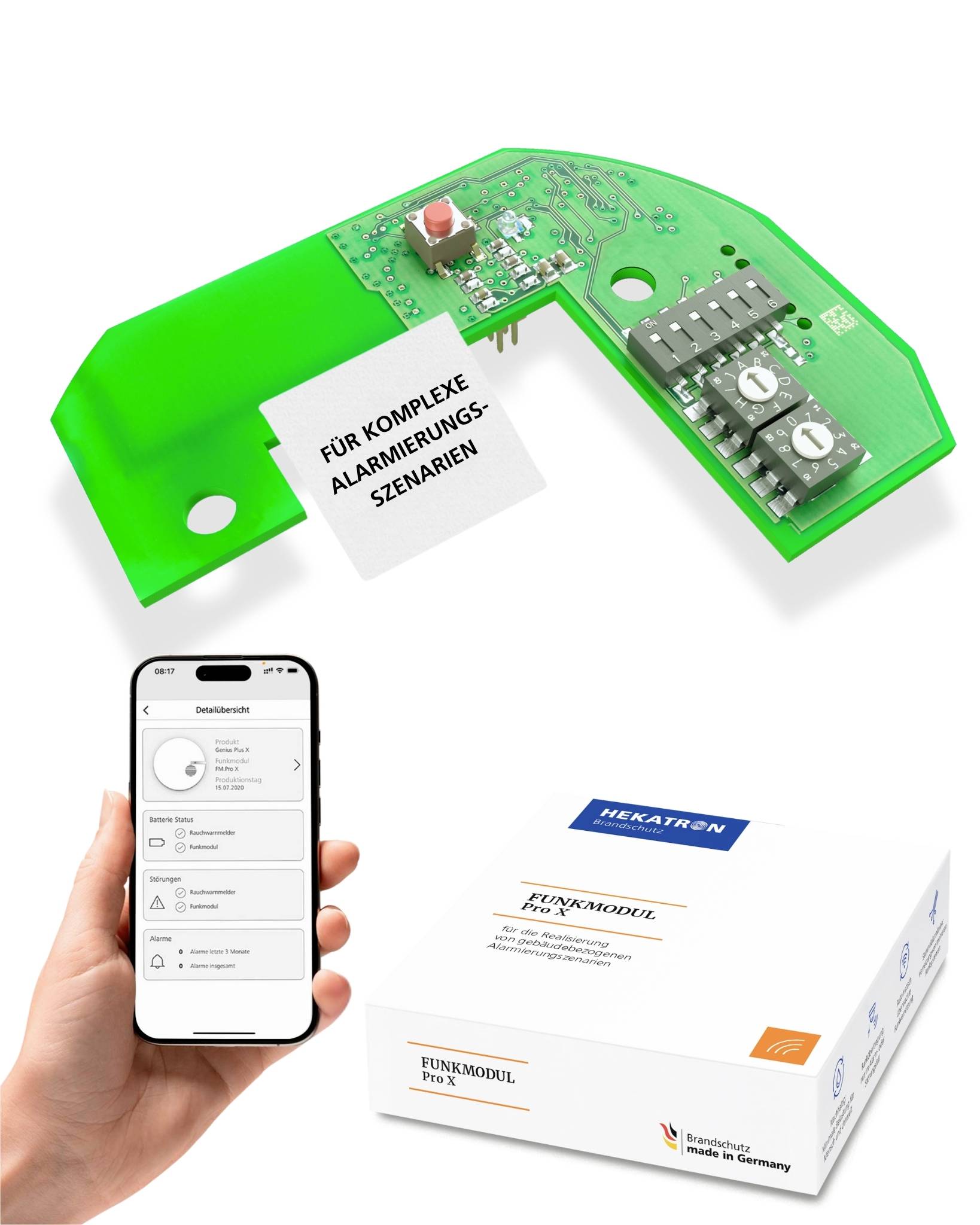 Hekatron FM.Pro X Funk-Modul (B x T) 60mm x 78mm