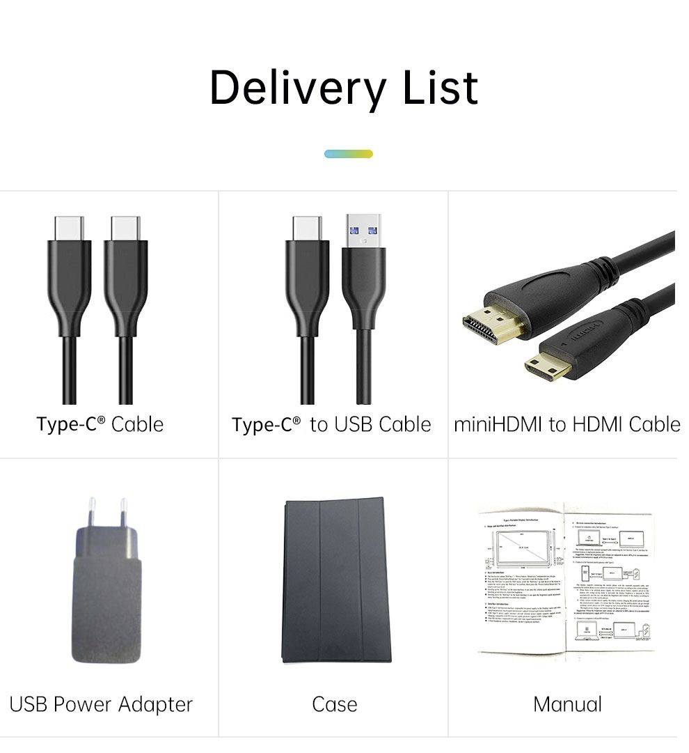 Raysgem RC140PTM Touchscreen-Monitor EEK: D (A - G) 35.6cm (14 Zoll) 1920 x 1080 Pixel 16:9 5 ms HDMI®, USB-C®, Audio, stereo