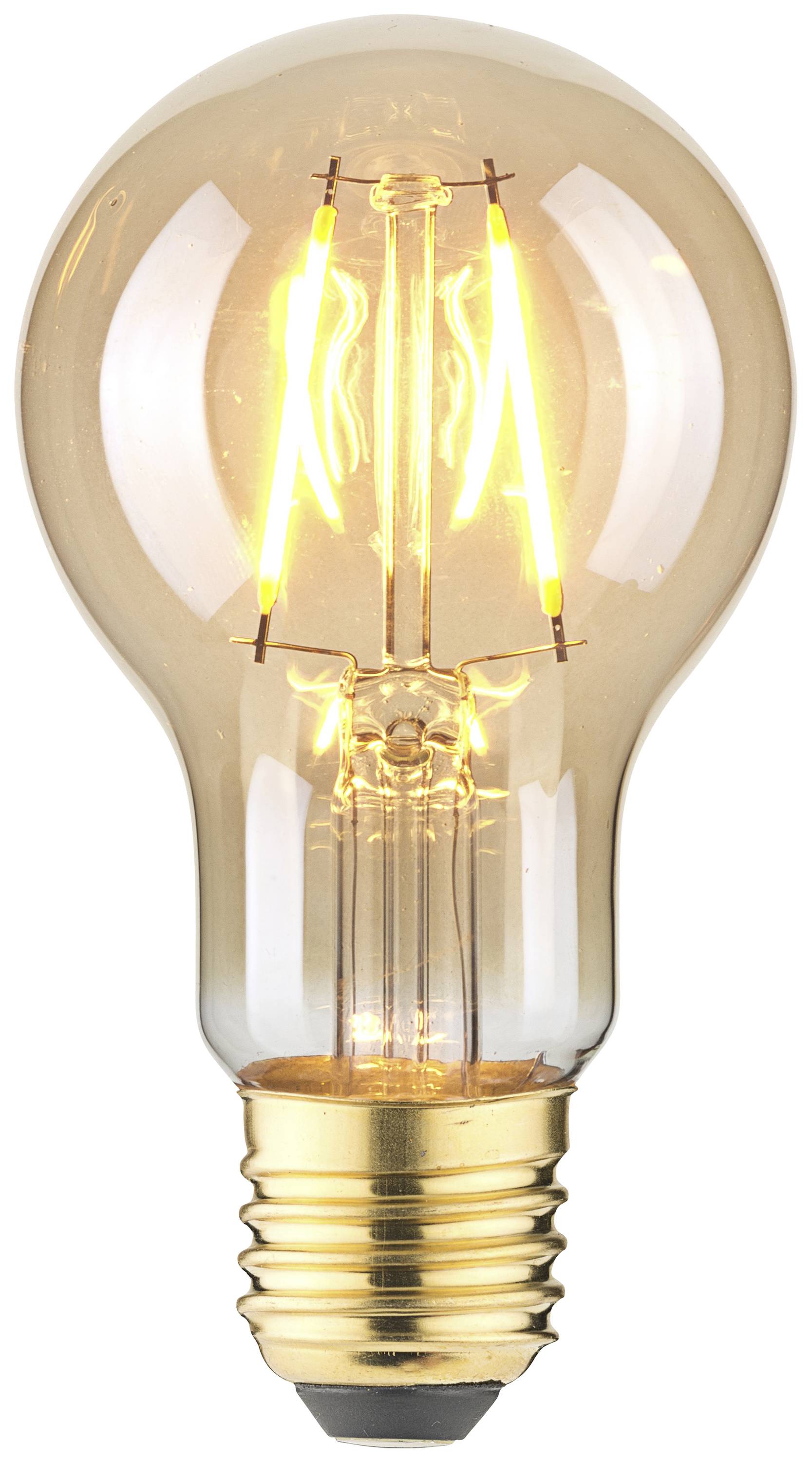 LightMe LM85055 LED E27 Glühlampenform 2.5 W Bernstein (Ø x L) 60 mm x 108 mm 1 St.