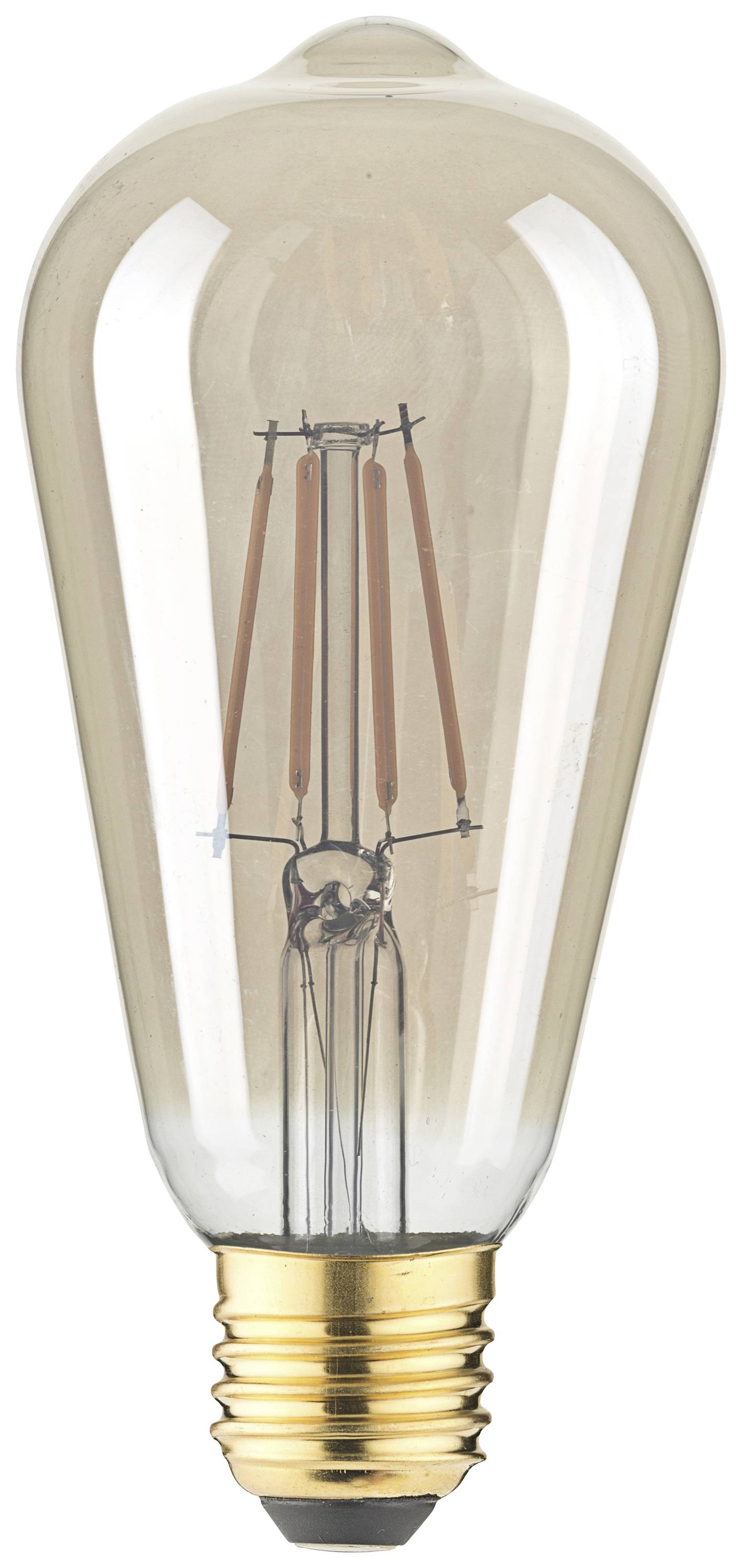 LightMe LM85058 LED E27 Kolbenform 4.5 W Bernstein (Ø x L) 64 mm x 140 mm 1 St.