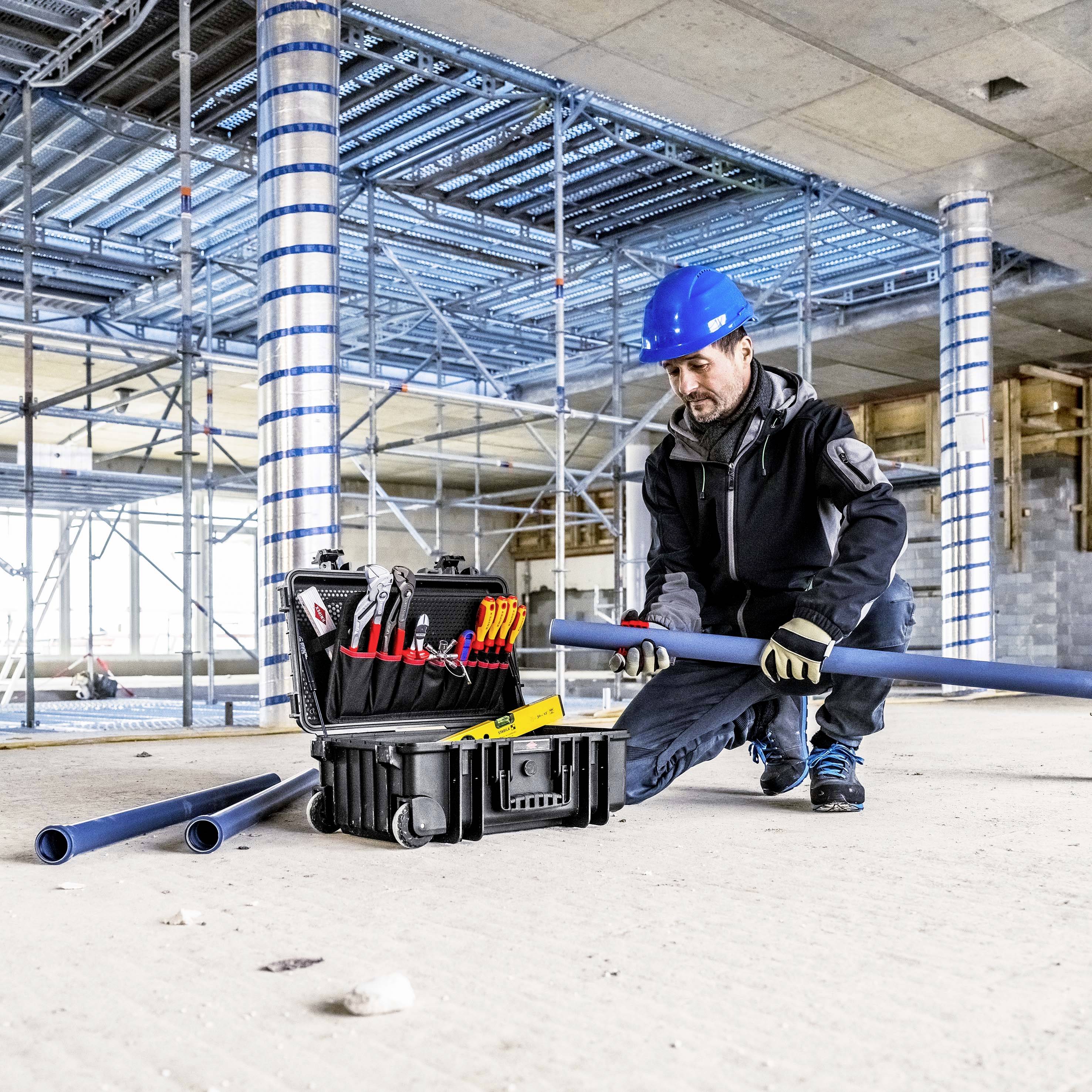 Knipex Robust26 Sanitär 00 21 33 S Werkzeugkoffer bestückt (B x H x T) 350 x 225 x 550mm