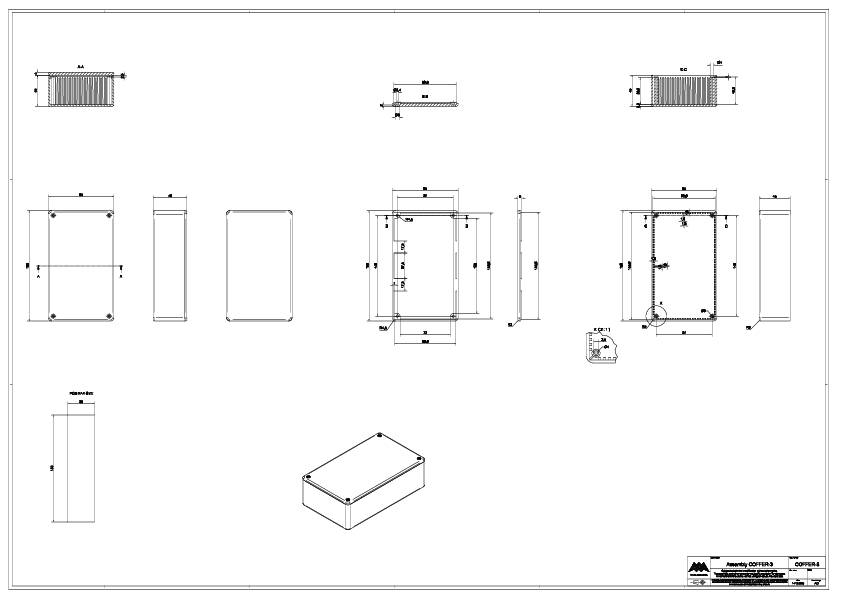 TEKO COFFER 3.5 Elektronikgehäuse 160 x 95 x 49 ABS Lichtgrau 1St.