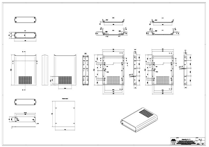 TEKO KL 11.5 Elektronikgehäuse 178 x 128 x 36 ABS Lichtgrau 1St.