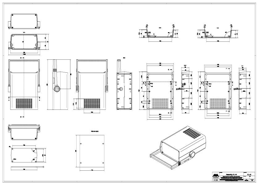 TEKO KL 44.9 Elektronikgehäuse 198 x 178 x 72 ABS Schwarz 1St.