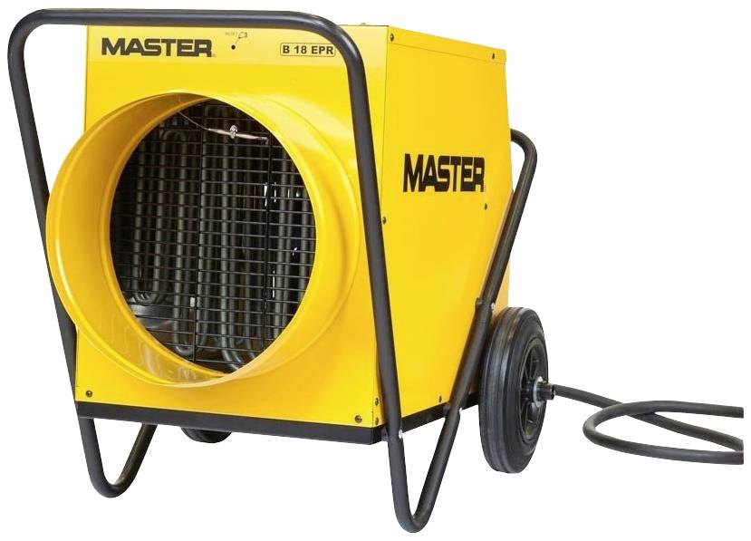 Master Climate Solutions B 18 EPB B 18 EPB Bauheizer 9 kW, 18 kW Gelb