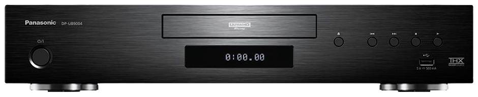 Schwarzer Panasonic CD-Player mit Auswurftaste, Anzeige in der Mitte, mehreren Knöpfen rechts und USB-Anschluss rechts unten.
