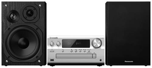 Panasonic SC-PMX802E-S Stereoanlage Air-Play, Bluetooth®, CD, DAB+, USB, WLAN, UKW, AUX, Spotify, T