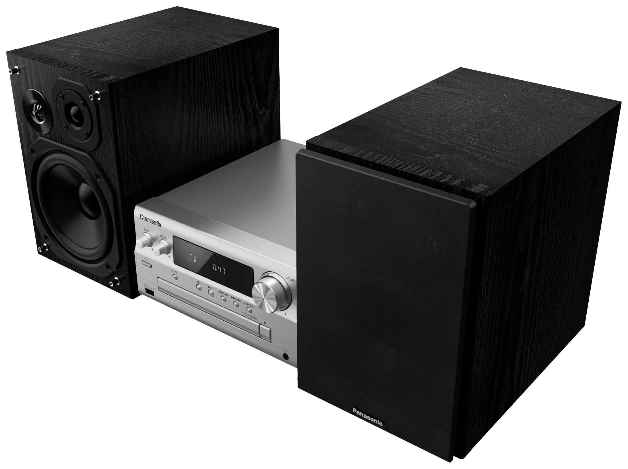 Panasonic SC-PMX802E-S Stereoanlage Air-Play, Bluetooth®, CD, DAB+, USB, WLAN, UKW, AUX, Spotify, Tidal, Deezer, Multiroom-fähig