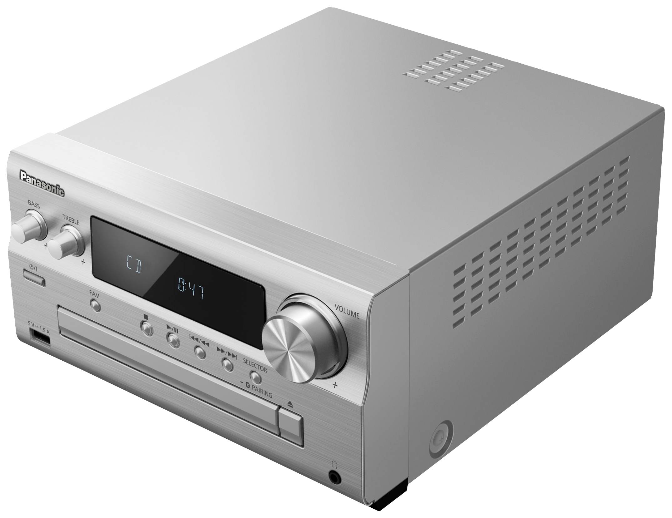 Panasonic SC-PMX802E-S Stereoanlage Air-Play, Bluetooth®, CD, DAB+, USB, WLAN, UKW, AUX, Spotify, Tidal, Deezer, Multiroom-fähig