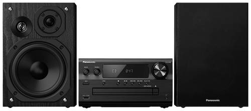 Panasonic SC-PMX802E-K Stereoanlage Air-Play, Bluetooth®, CD, DAB+, USB, WLAN, UKW, AUX, Spotify, T