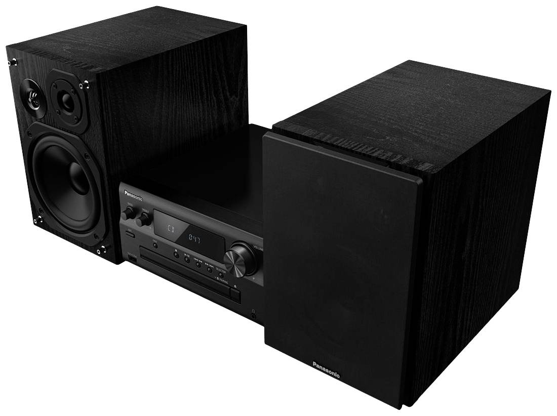 Panasonic SC-PMX802E-K Stereoanlage Air-Play, Bluetooth®, CD, DAB+, USB, WLAN, UKW, AUX, Spotify, Tidal, Deezer, Multiroom-fähig