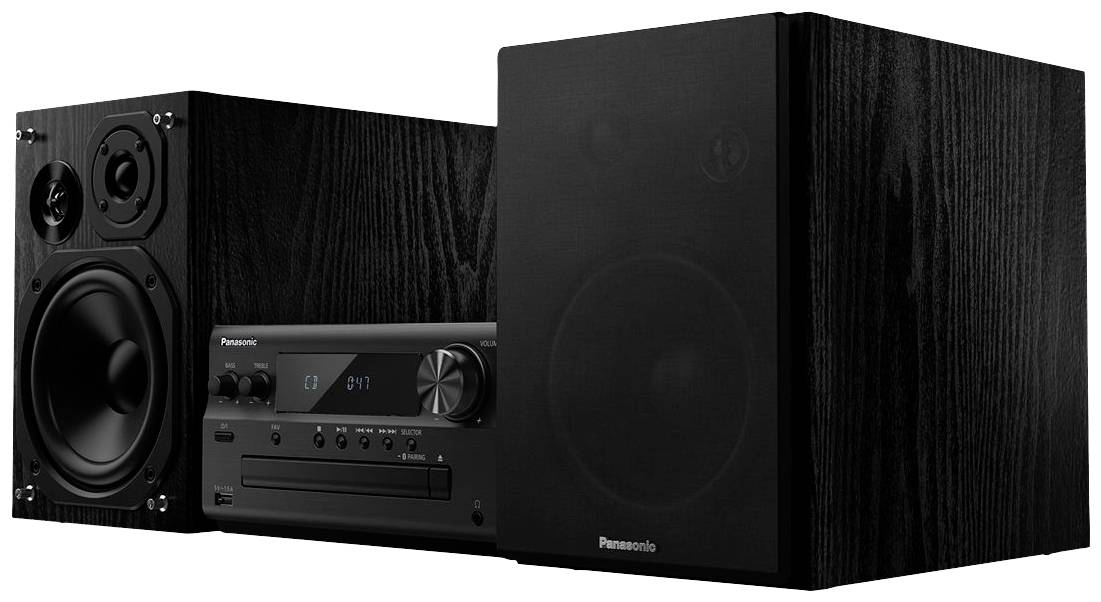 Panasonic SC-PMX802E-K Stereoanlage Air-Play, Bluetooth®, CD, DAB+, USB, WLAN, UKW, AUX, Spotify, Tidal, Deezer, Multiroom-fähig