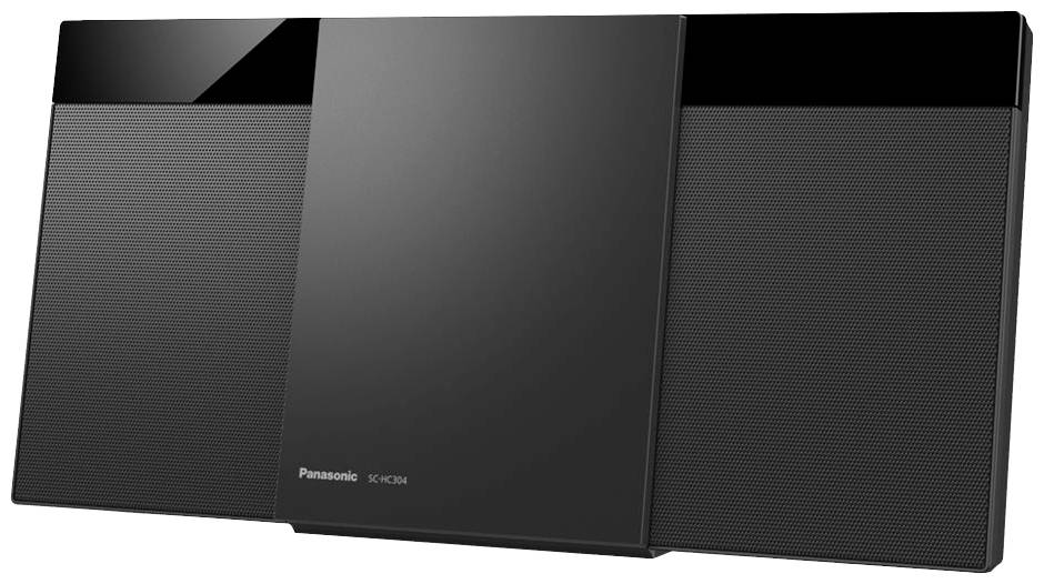 Panasonic SC-HC304EG-K Stereoanlage AUX, CD, UKW, DAB+, USB, 2 x 10W Schwarz