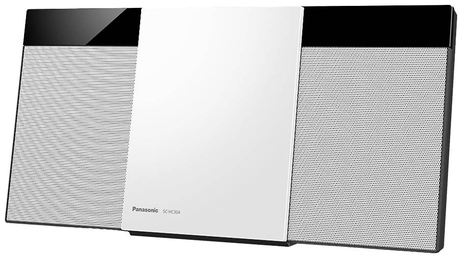 Panasonic SC-HC304EG-W Stereoanlage AUX, CD, UKW, DAB+, USB, 2 x 10W Weiß
