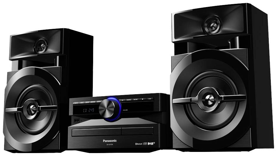 Panasonic SC-UX104EG-K Stereoanlage CD, DAB+, UKW, USB, 2 x 150W Schwarz