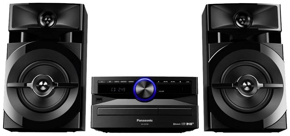 Panasonic SC-UX104EG-K Stereoanlage CD, DAB+, UKW, USB, 2 x 150W Schwarz