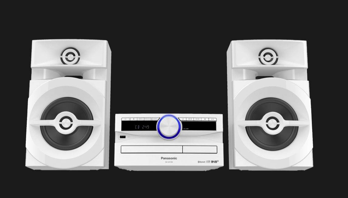 Panasonic SC-UX104EG-W Stereoanlage CD, DAB+, UKW, USB, 2 x 150 W Weiß