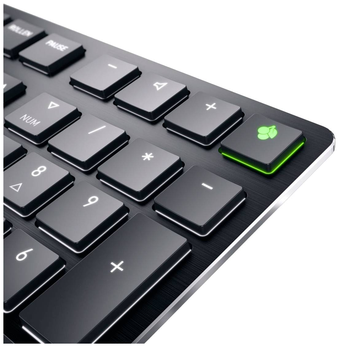 CHERRY KW X ULP Bluetooth® Tastatur Deutsch, QWERTZ Schwarz Geräuscharme Tasten, Wiederaufladbar