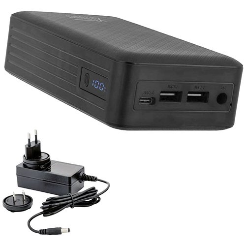 XTPower XT-27000 DC PA Powerbank 26800 mAh Li-Ion USB, USB-C®, DC-Buchse 3.5 mm Schwarz