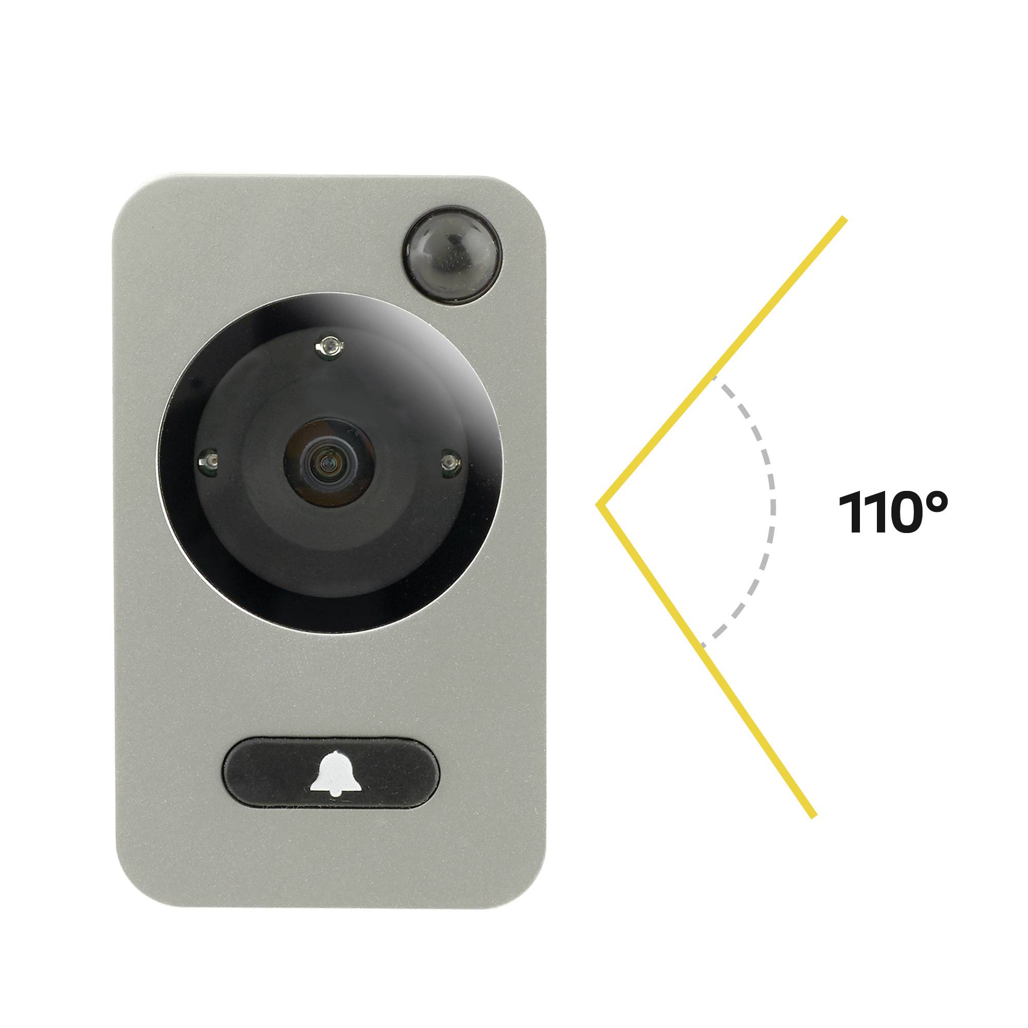 YALE 45-5800-1443-00-6011 Digitaler Türspion mit LCD-Display 10.66cm 4.2 Zoll