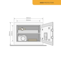 YALE YSEB/250/EB1 Tresor Zahlenschloss, Schlüsselschloss YALE YSEB/250/EB1 Tresor Zahlenschloss, Schlüsselschloss