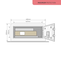 YALE YLFM/200/EG1 Tresor Fingerabdruckschloss, Zahlenschloss, Schlüsselschloss YALE YLFM/200/EG1 Tresor Fingerabdruckschloss, Zahlenschloss, Schlüsselschloss