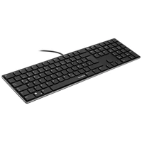 SpeedLink RIVA Slim Kabelgebunden Tastatur Deutsch, QWERTZ Schwarz Geräuscharme Tasten SpeedLink RIVA Slim Kabelgebunden Tastatur Deutsch, QWERTZ Schwarz Geräuscharme Tasten