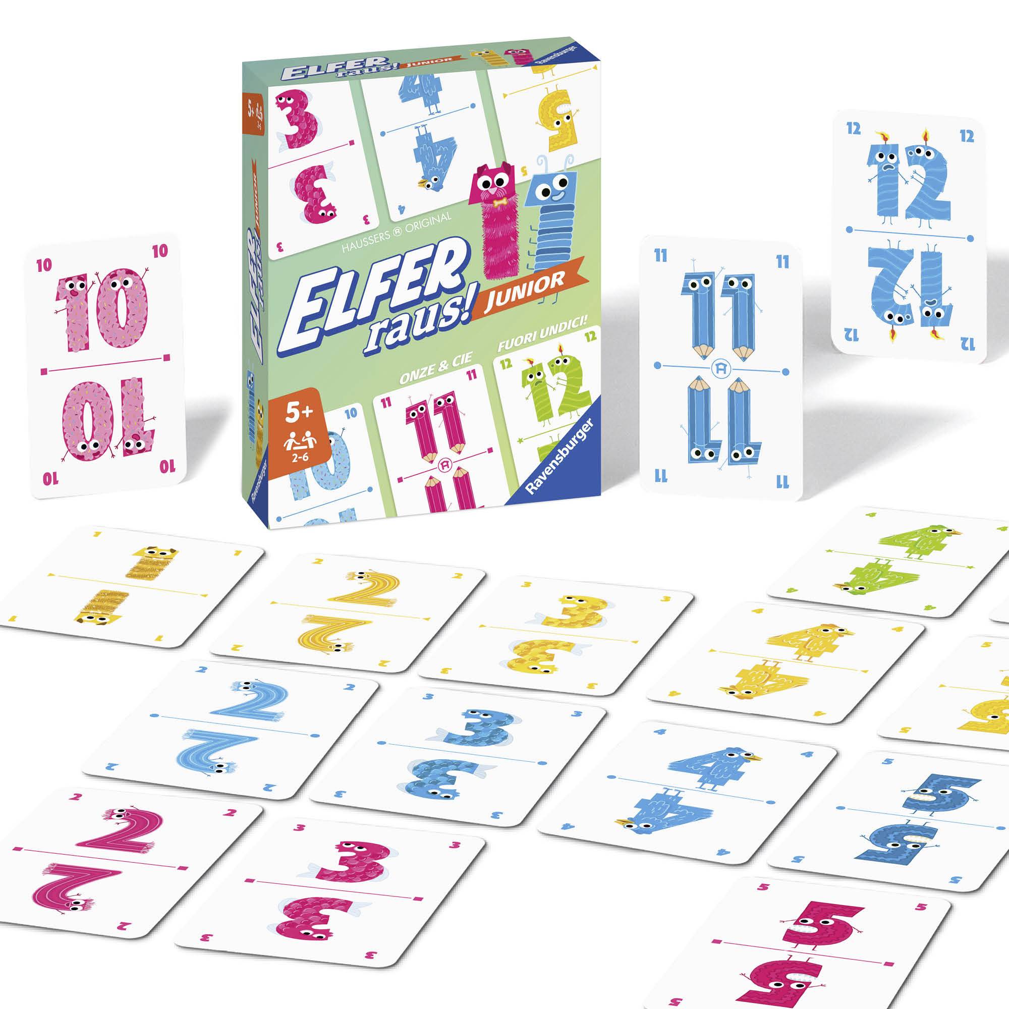 Elfer raus! Junior - Kartenspiel ab 5 Jahren, Kartenspiel, Familie, 5 Jahr(e), 3