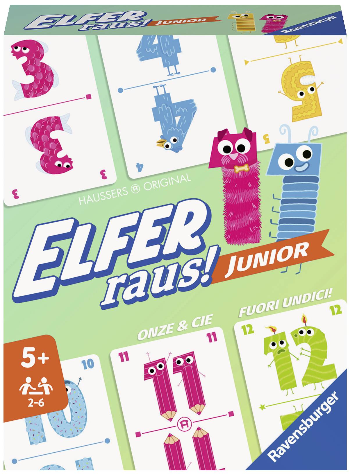 Elfer raus! Junior - Kartenspiel ab 5 Jahren, Kartenspiel, Familie, 5 Jahr(e), 3