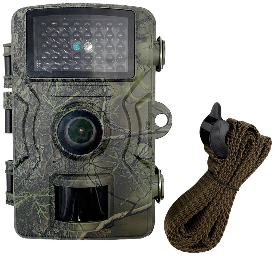 Berger & Schröter DH1 Wildkamera 16 Megapixel Black LEDs, Tonaufzeichnung Camouflage Grün, Camoufla