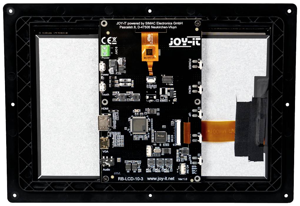 Joy-it RB-LCD-10-3 Touchscreen-Monitor 25.7cm (10.1 Zoll) 1280 x 800 Pixel inkl. Gehäuse