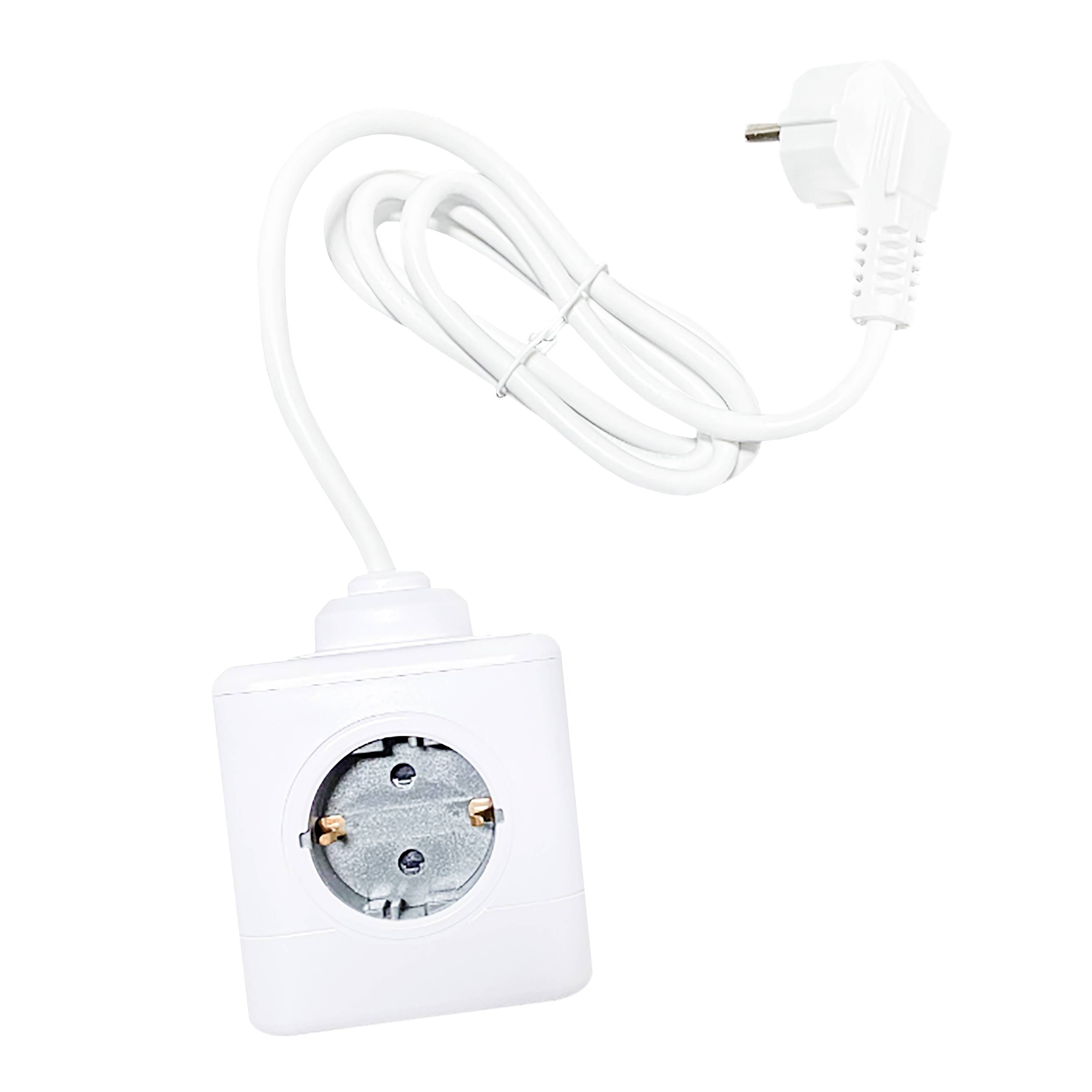 Technaxx 5004 Steckdosenwürfel Weiß Schutzkontakt 1St.