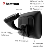 TomTom TT GO EXPERT Plus EU 7" LKW-Navi 17.8 cm 7 Zoll TomTom TT GO EXPERT Plus EU 7" LKW-Navi 17.8 cm 7 Zoll
