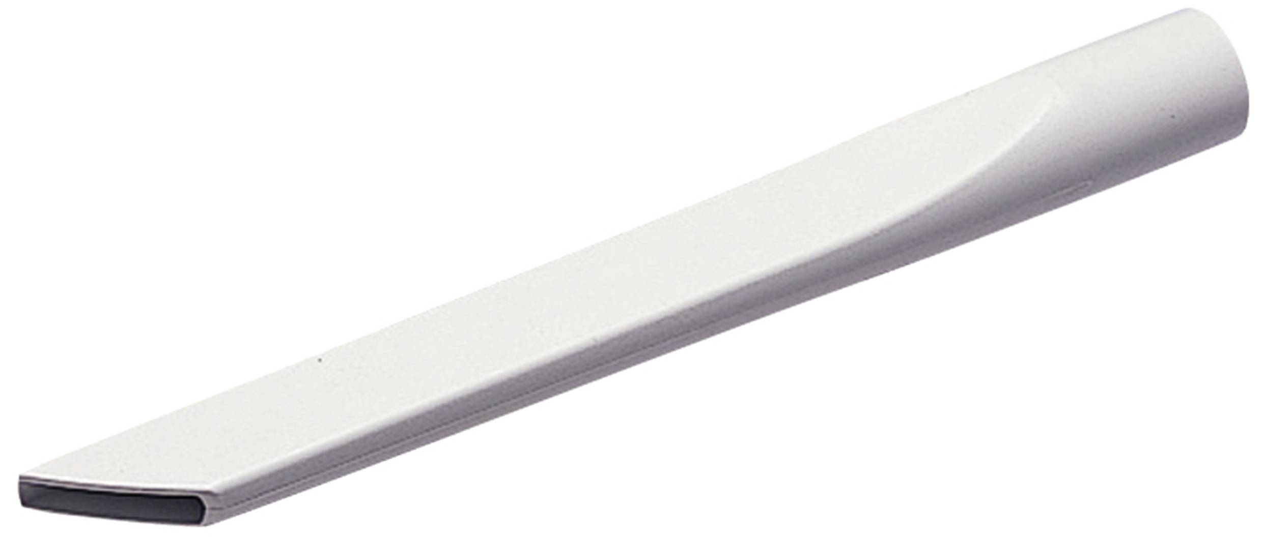 Ein langes, schmales Staubsaugerdüsen-Zubehörteil, das zur Reinigung schwer erreichbarer Stellen verwendet wird.