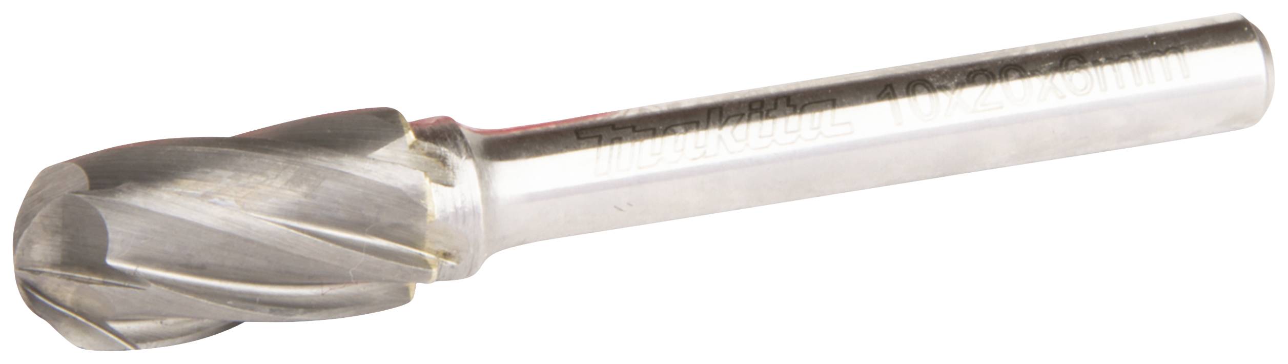 Ein silberner Fräser mit scharfen Kanten, verwendet zum Schneiden oder Formen von Materialien.