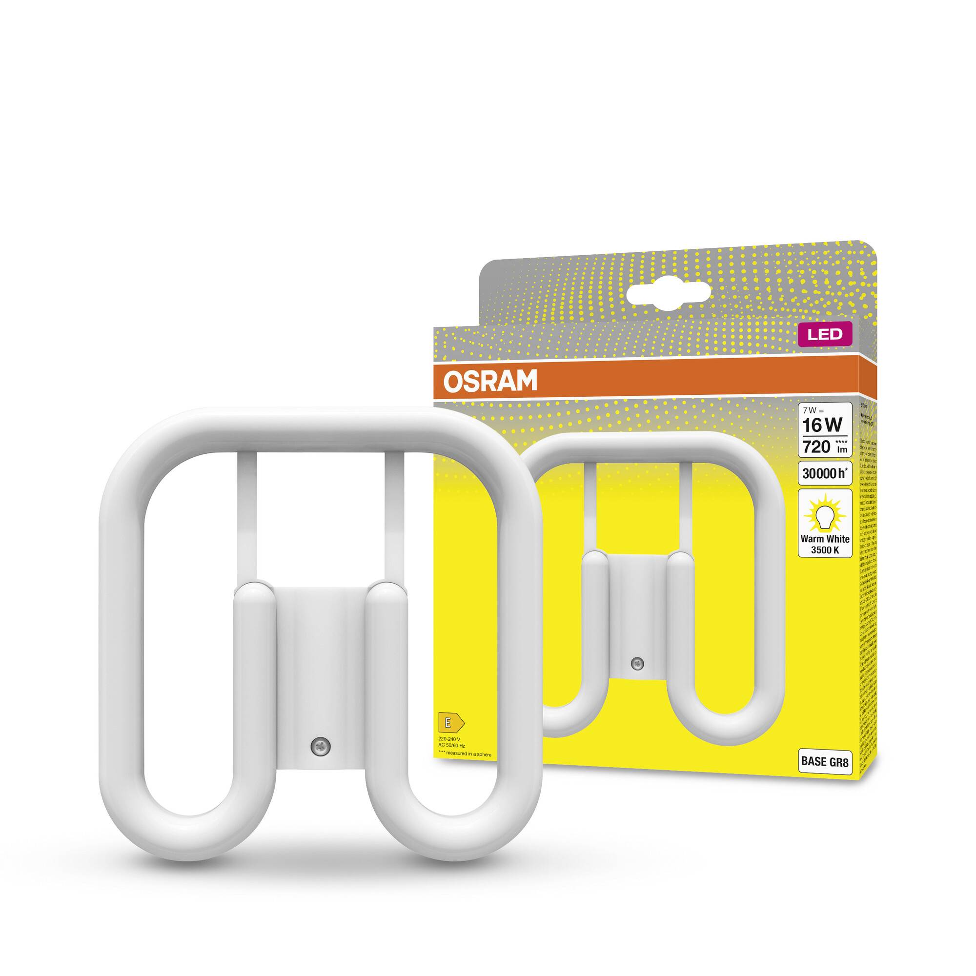 OSRAM HOMELIGHTING 4058075822917 LED EEK F (A - G) GR8 7W = 16W Warmweiß (Ø x H) 134mm x 134mm 1St.