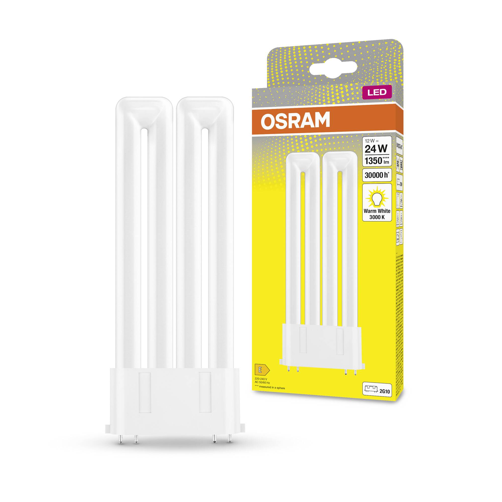 OSRAM HOMELIGHTING 4058075822818 LED EEK E (A - G) 2G10 12 W = 24 W Warmweiß (Ø x H) 89.50 mm x 89.50 mm 1 St.