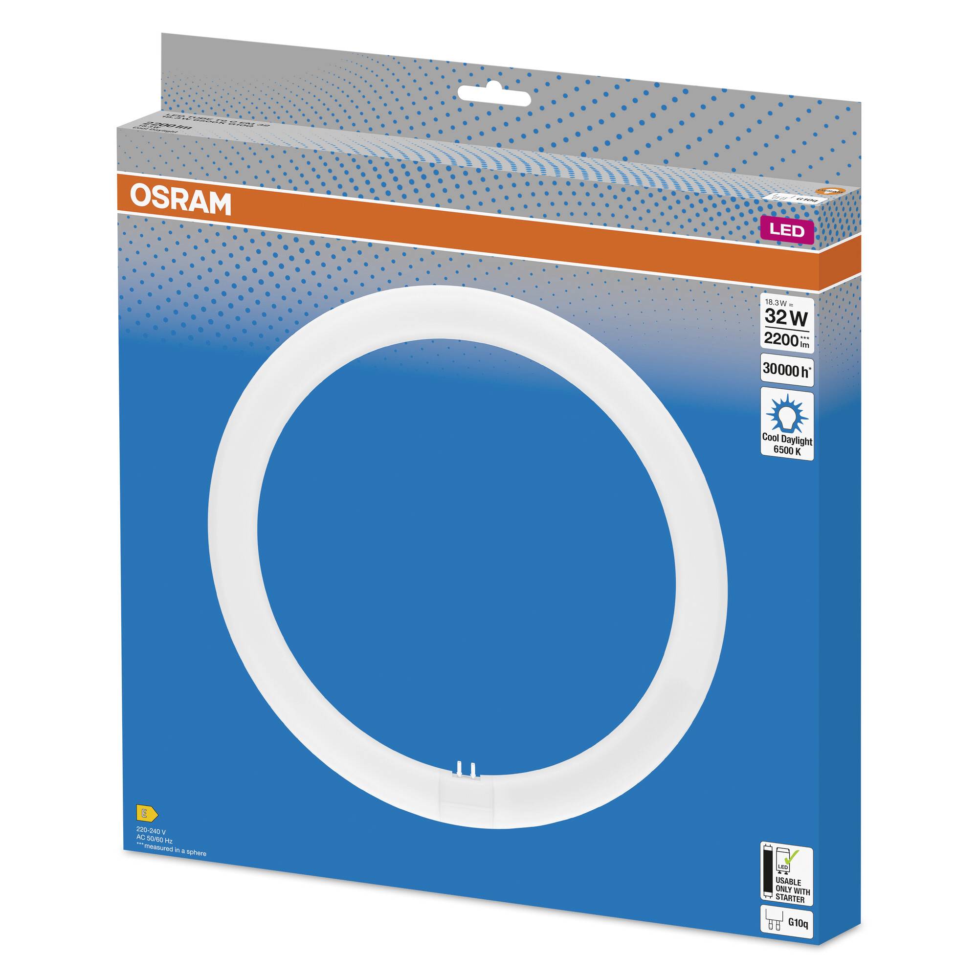OSRAM HOMELIGHTING LED-Röhre EEK: E (A - G) G10q Ringform 18.3 W = 32 W Kaltweiß (Ø x L) 300 mm x 300 mm 1 St.