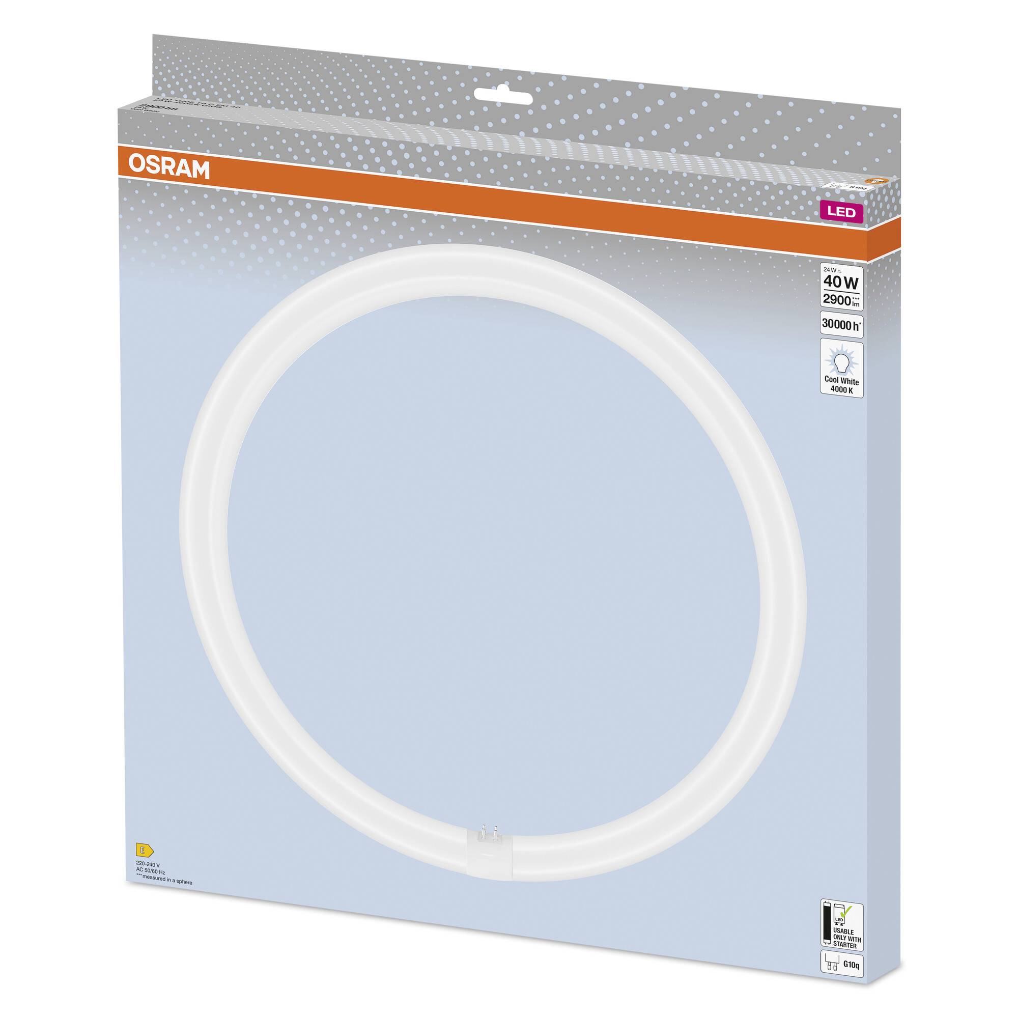 OSRAM HOMELIGHTING LED-Röhre EEK: E (A - G) G10q Ringform 24 W = 40 W Neutralweiß (Ø x L) 400 mm x 400 mm 1 St.