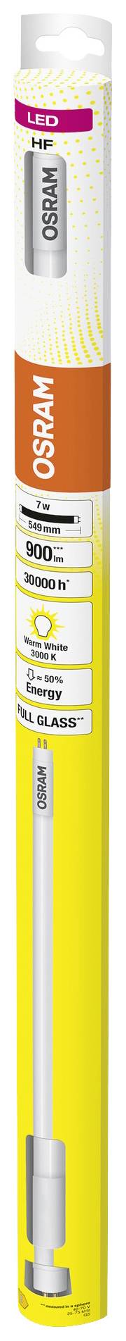OSRAM HOMELIGHTING LED-Röhre EEK: E (A - G) G5 Röhrenform 7W = 14W Warmweiß (Ø x L) 18.50mm x 549mm 1St.