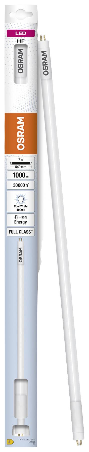 OSRAM HOMELIGHTING LED-Röhre EEK: E (A - G) G5 Röhrenform 7 W = 14 W Neutralweiß (Ø x L) 18.50 mm x 549 mm 1 St.